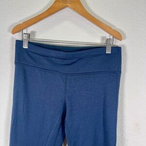 Athleta Yoga Pants Cropped Athletic Workout Blue Activewear with Pocket size S‎